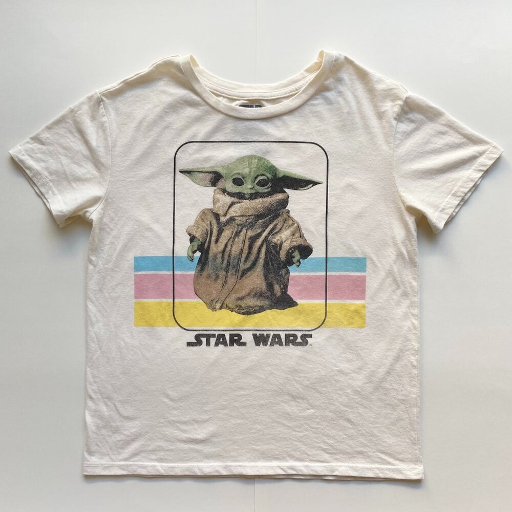 Star Wars Baby Yoda Grogu Mandalorian Fifth Sun T-Shirt Size S